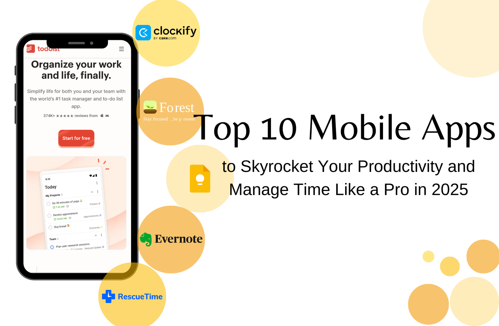 Top 10 Mobile Apps to Skyrocket Your Productivity and Manage Time Like a Pro in 2025