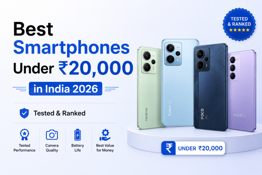 Best Smartphones Under ₹20,000 in India 2026 — Tested & Ranked